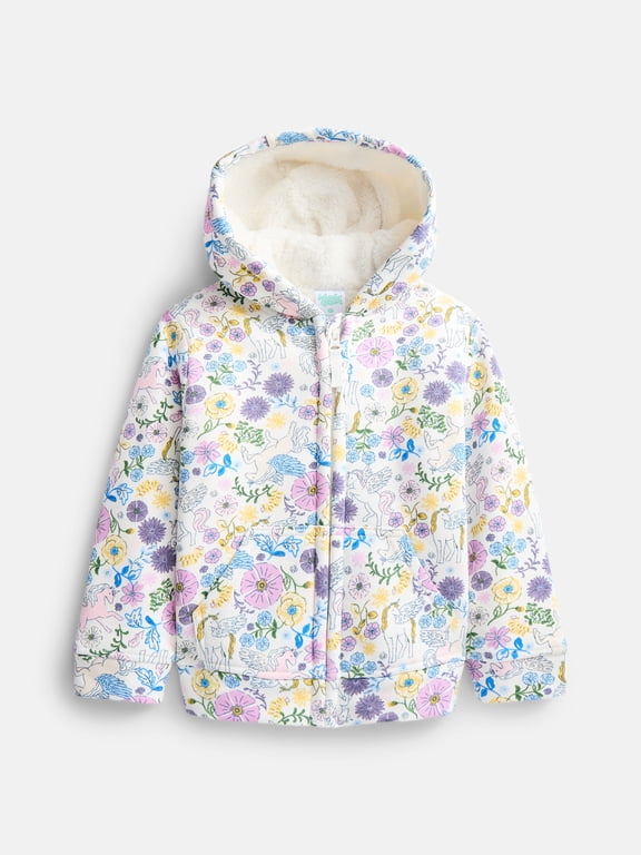 Toddler Fleece- Lined Zip Hoodie, Sizes 12M-5T