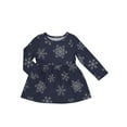 thumbnail image 1 of Wonder Nation Toddler Girls Long Sleeve Play Dress, Sizes 12M-5T, 1 of 3
