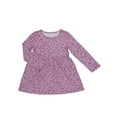 thumbnail image 1 of Wonder Nation Toddler Girls Long Sleeve Play Dress, Sizes 12M-5T, 1 of 3