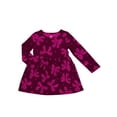 thumbnail image 1 of Wonder Nation Toddler Girls Long Sleeve Play Dress, Sizes 12M-5T, 1 of 3