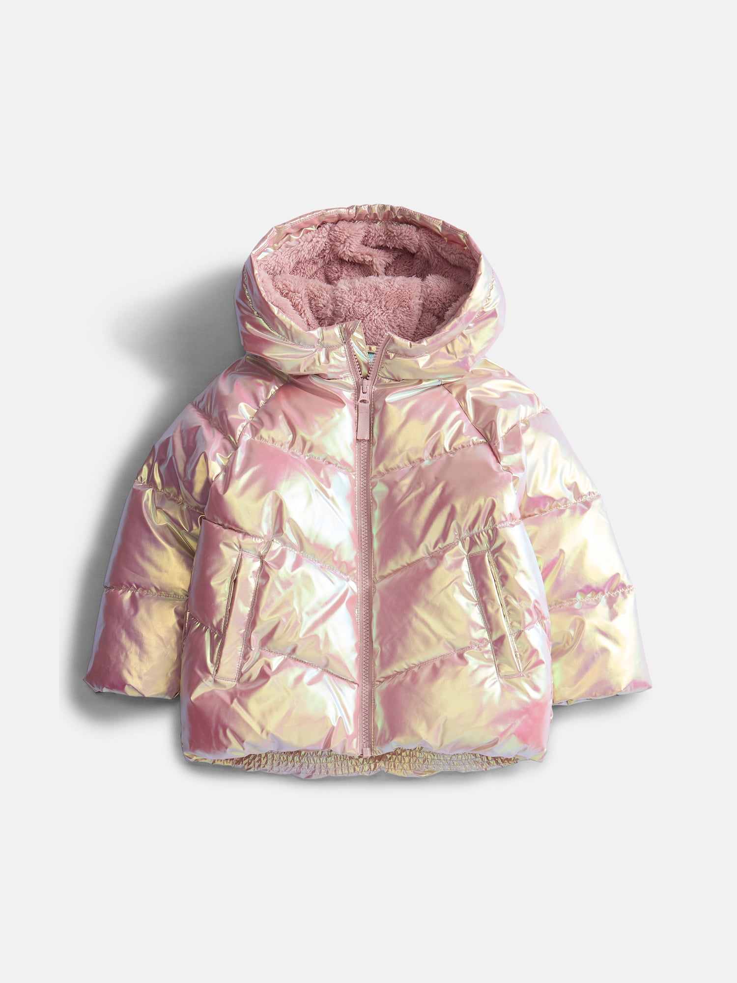 Wonder Nation Toddler Girl Heavyweight Puffer Jacket, Sizes 12M- 5T