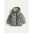 thumbnail image 1 of Wonder Nation Toddler Girl Heavyweight Puffer Jacket, Sizes 12M- 5T, 1 of 3