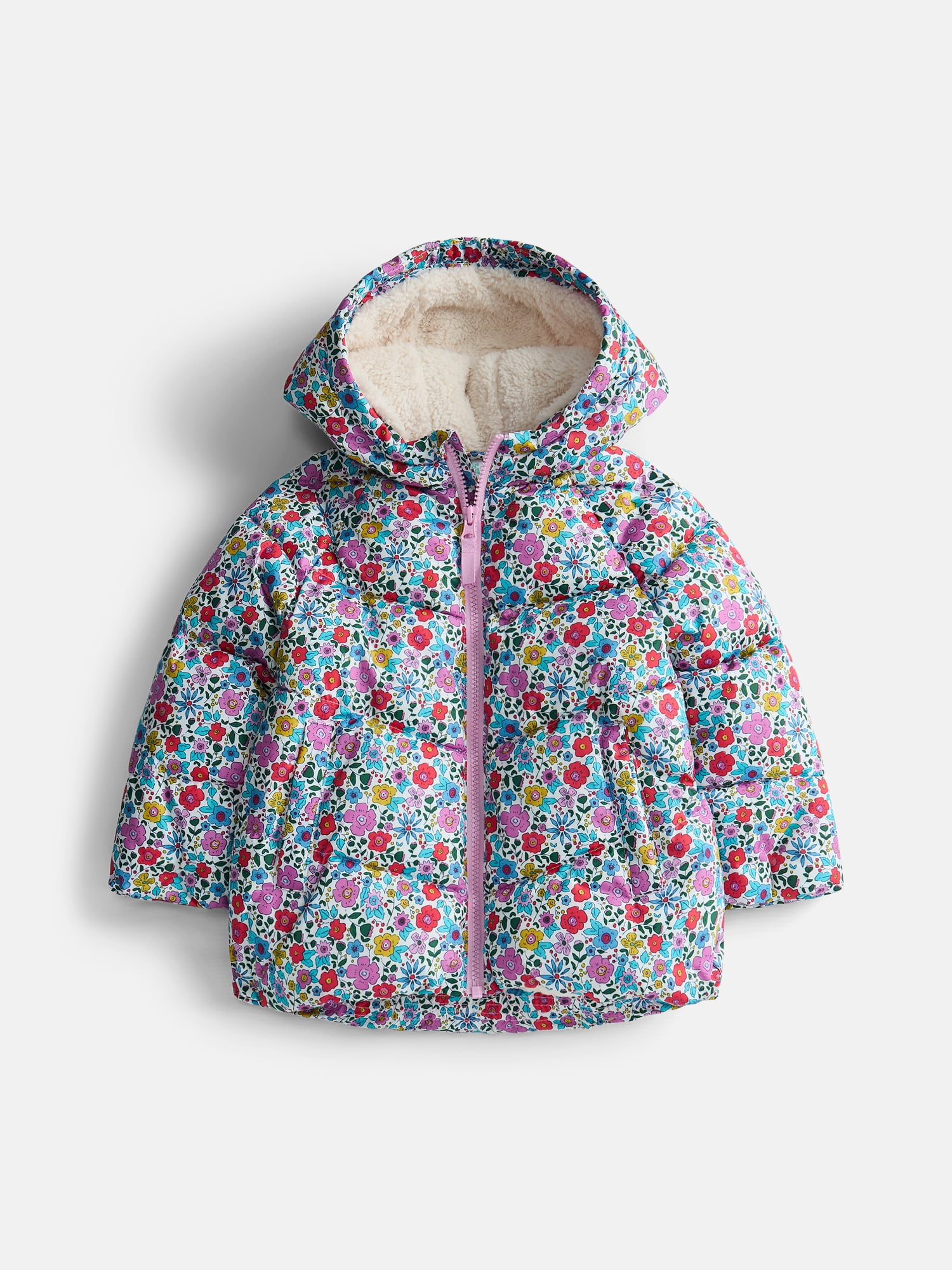 Wonder Nation Toddler Girl Heavyweight Puffer Jacket, Sizes 12M- 5T