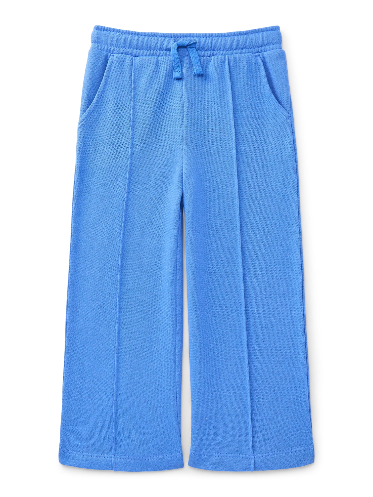 Wonder Nation Toddler Girls Fleece Wide Leg Pants, Sizes 12M-5T