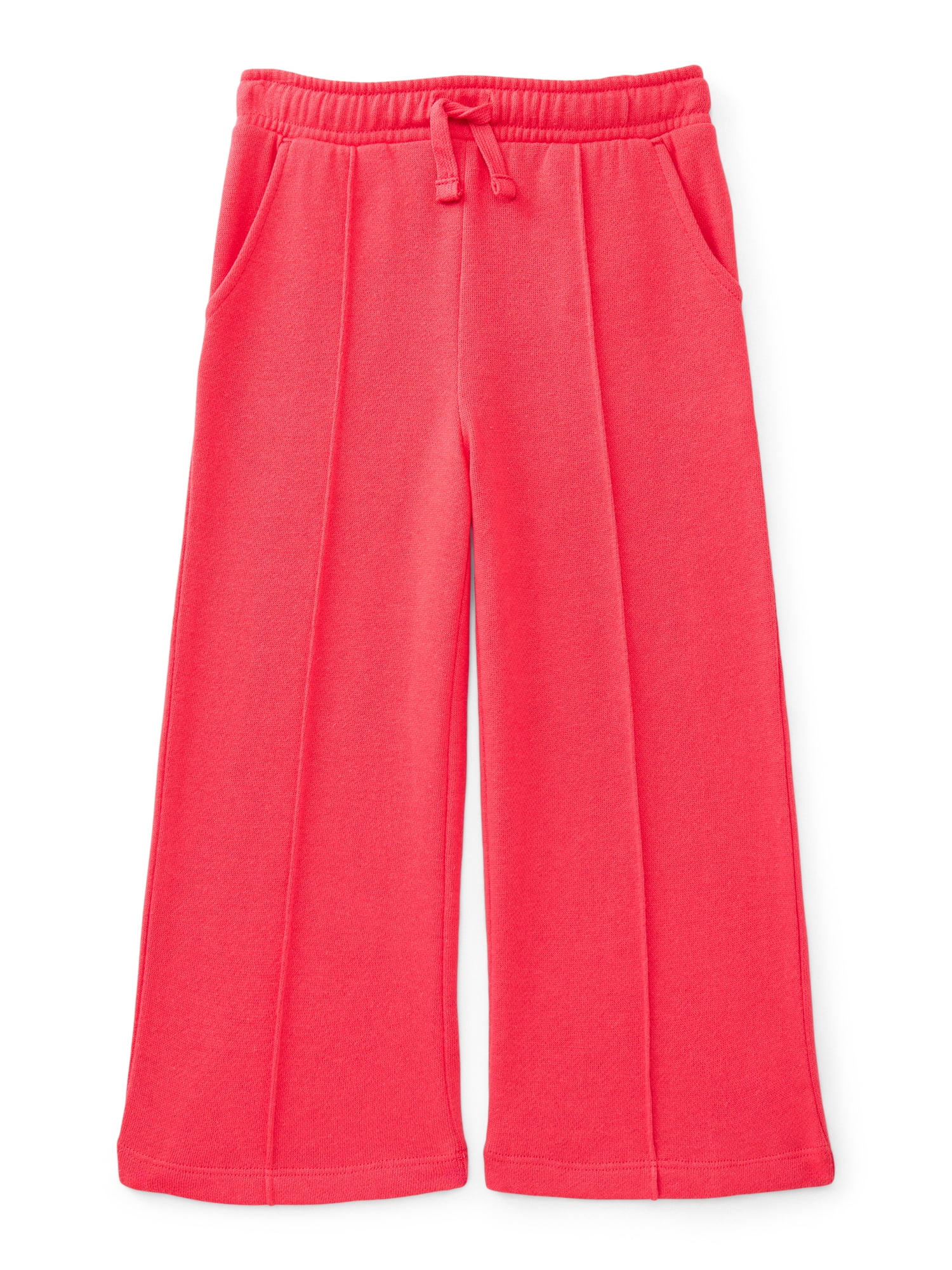 Wonder Nation Toddler Girls Fleece Wide Leg Pants, Sizes 12M-5T