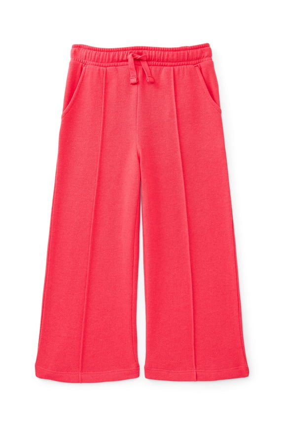 Toddler Girls Fleece Wide Leg Pants, Sizes 12M-5T