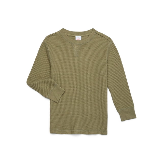Wonder Nation Boys Thermal Top with Long Sleeves, Sizes 4-18