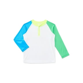 Wonder Nation Baby and Toddler Boys Long-Sleeve Rash Guard, Sizes 12M-5T