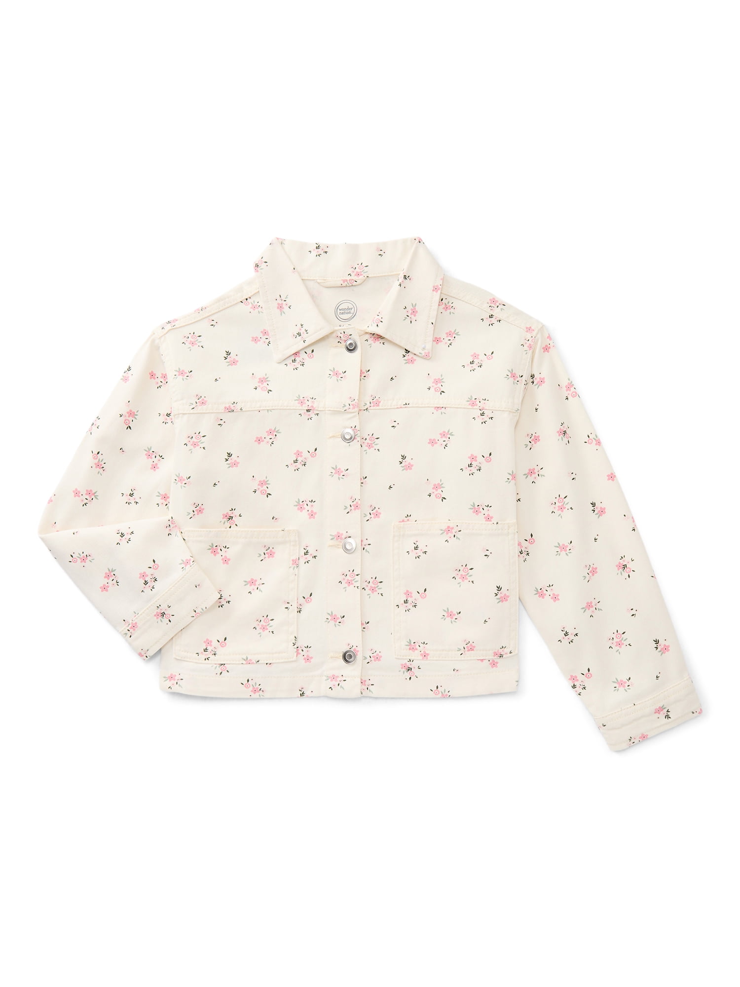 Wonder Nation Girls Denim Trend Jacket, Sizes 4-18 & Plus