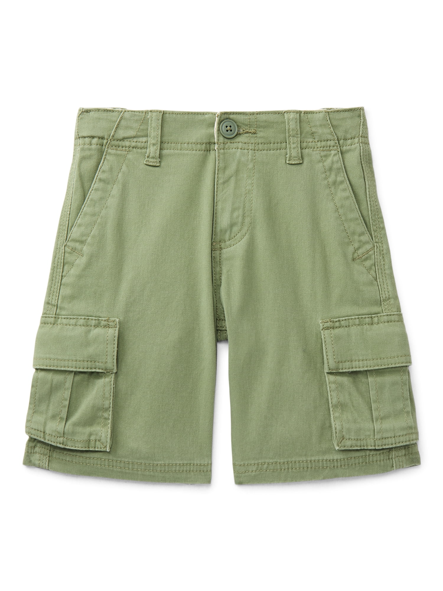 Wonder Nation Boys Twill Cargo Shorts, Sizes 4-18