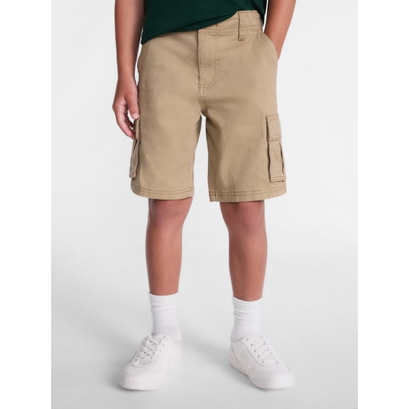 Wonder Nation Boys Twill Cargo Shorts, Sizes 4-18