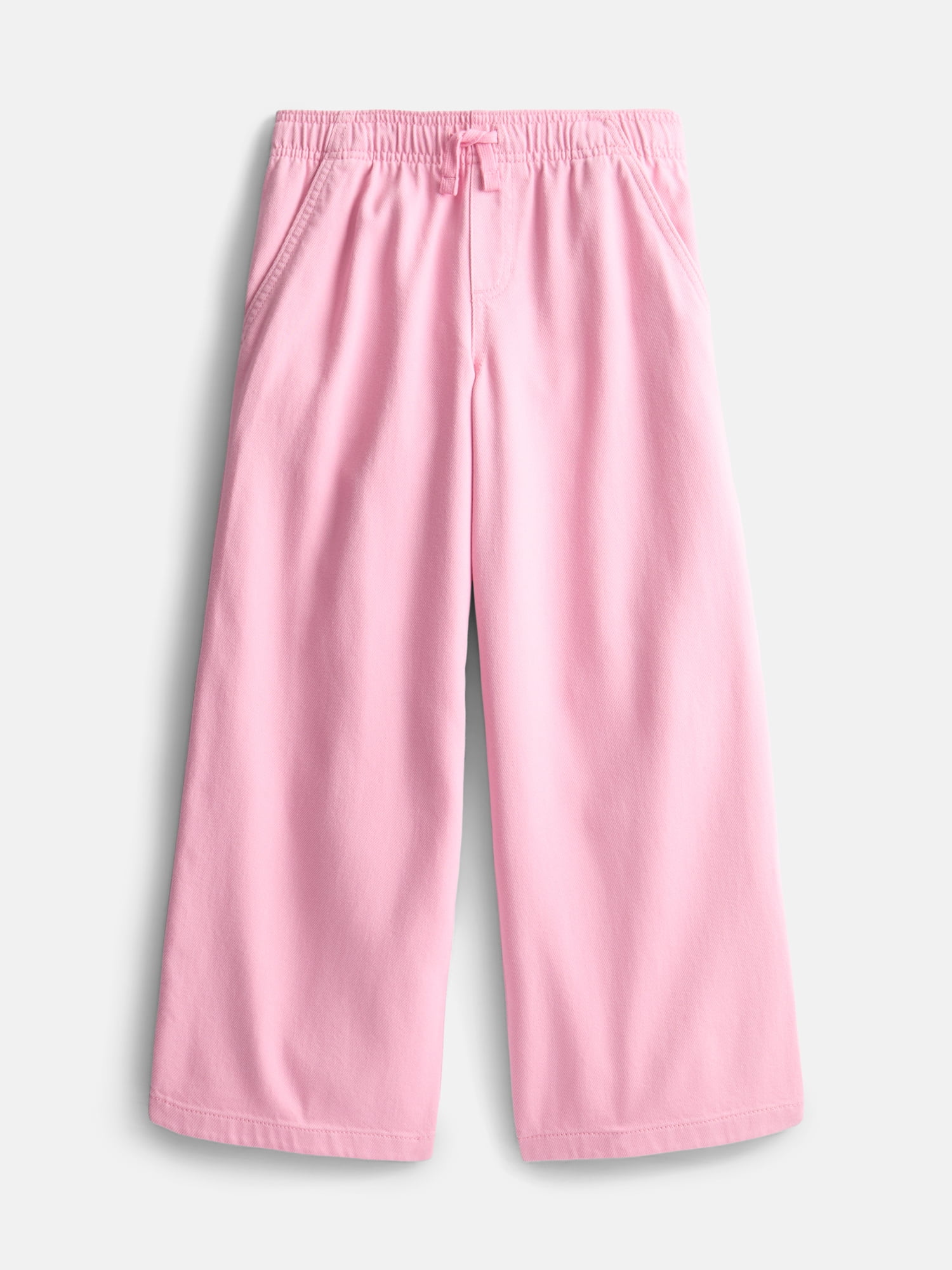 Wonder Nation Girls Twill Wide Leg Pant, Sizes 4-18 & Plus