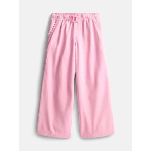 Wonder Nation Girls Twill Wide Leg Pant, Sizes 4-18 & Plus