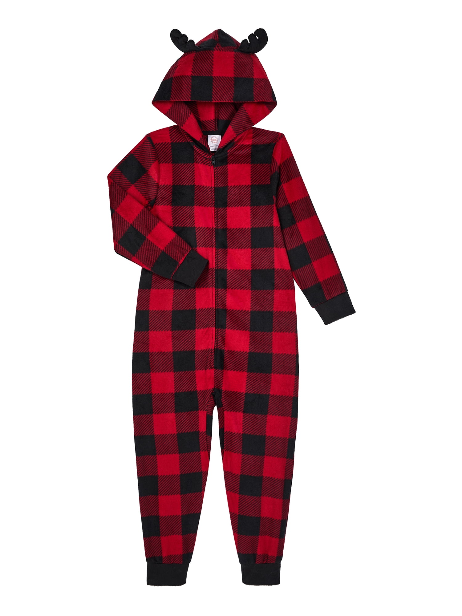 Wonder Nation Boys Long Sleeve Sleep Onesie, One-Piece, Sizes 4-18