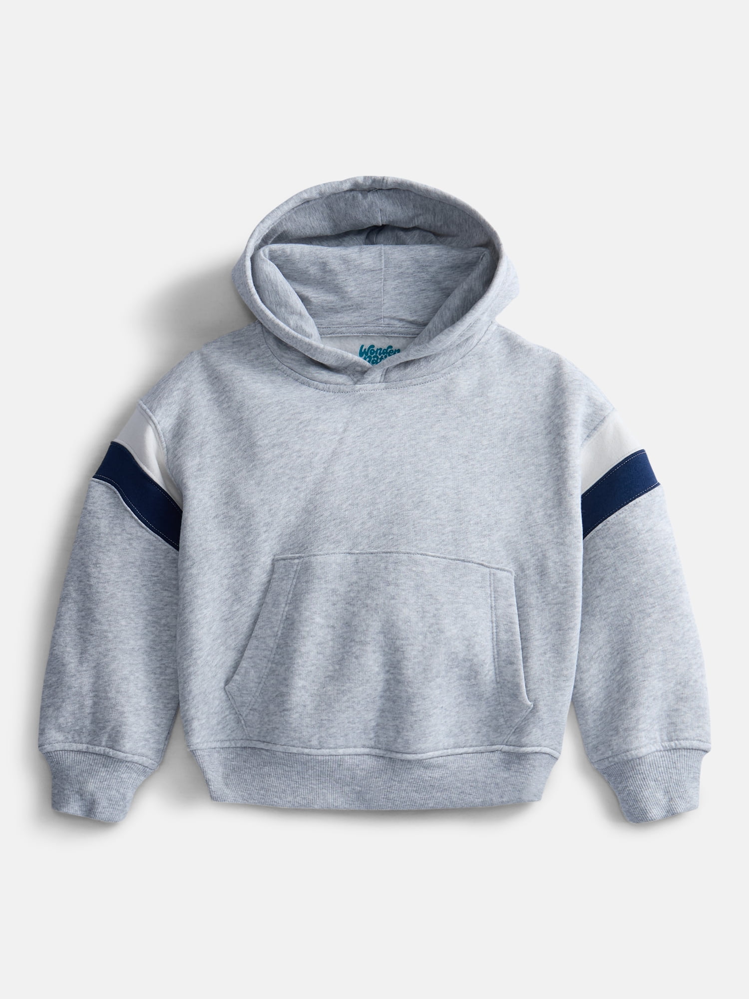 Wonder Nation Boys' Varsity Fleece Hoodie, Sizes 4-18 & Husky