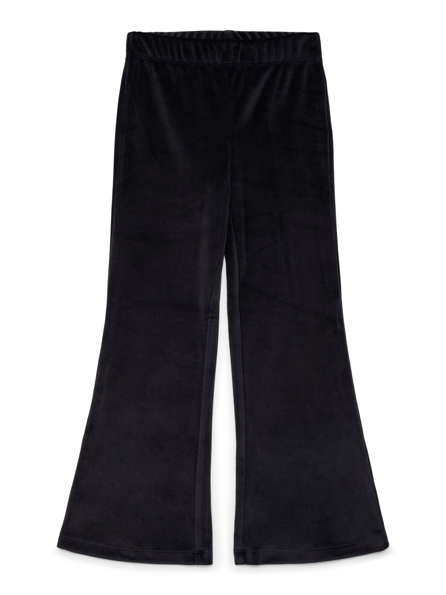 Wonder Nation Girls Velour Flare Pants, Sizes 4-18 & Plus