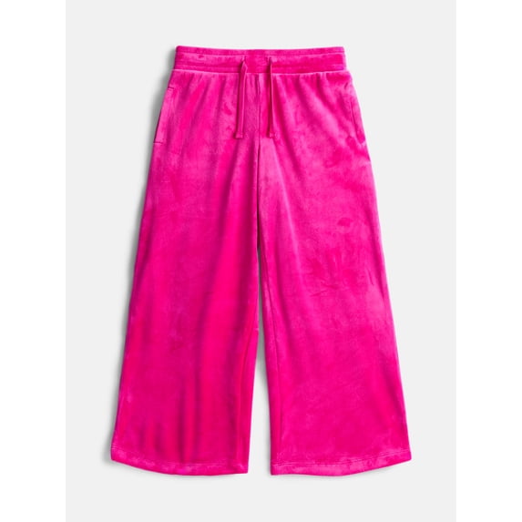 Wonder Nation Girls Velour Flare Pants, Sizes 4-18 & Plus