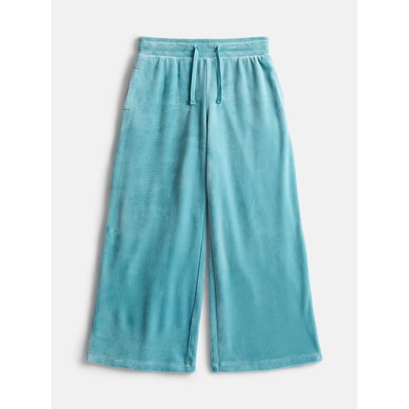 Wonder Nation Girls Velour Flare Pants, Sizes 4-18 & Plus