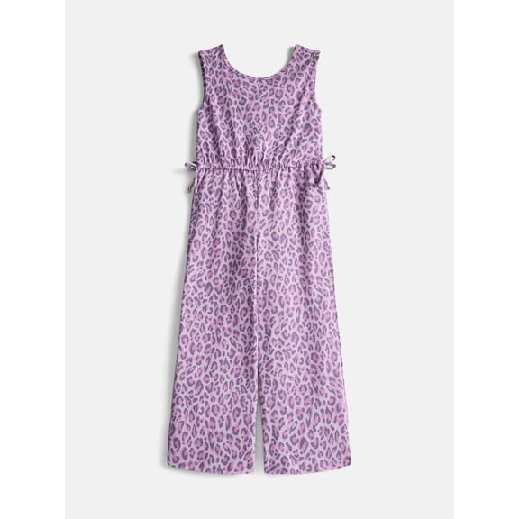 Wonder Nation Girls Wide Leg Play Jumpsuit, Sizes 4-16 & Plus