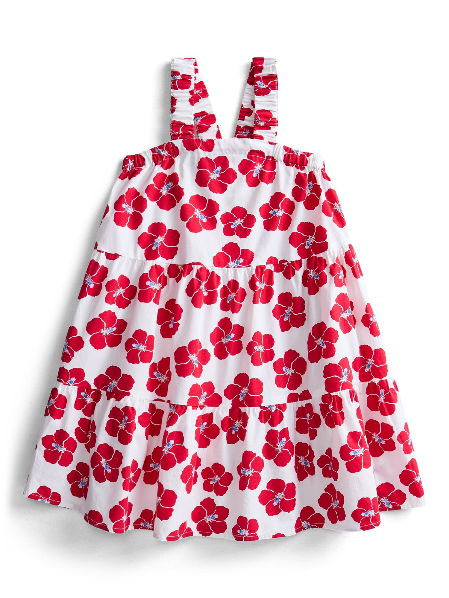 Wonder Nation Girls Cotton Tiered Swing Dress, Sizes 4-18 & Plus