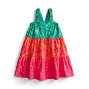 Girls Cotton Tiered Swing Dress, Sizes 4-18 & Plus
