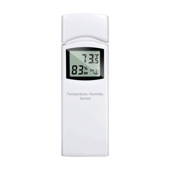 WN31(WH31) Thermometer Hygrometer, Wireless 8-Channel Temperature Humidity Sensor With LCD Display ( Not Included)
