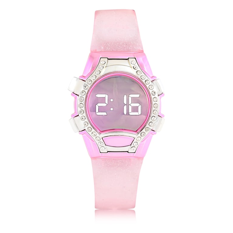 Wonder Nation Kids Flashing Lights LED Watch with Glitter  display picture 1