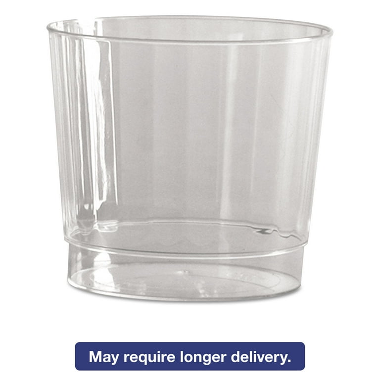 Classic Crystal Plastic Tumblers, 9 oz, Clear, Fluted, Rocks Squat, 20/Pack, 12 Packs/Carton Classic Crystal Plastic Tumblers, 9 oz, Clear, Fluted, Rocks Squat, 20/Pack, 12 Packs/Carton