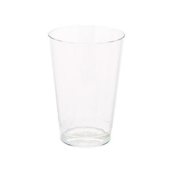 Classic Crystal Plastic Tumblers, 12 Oz, Clear, Fluted, Tall