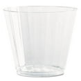thumbnail image 1 of WNA Classic Crystal Plastic Tumblers, 9 oz, Clear, Fluted, Squat, 20/Pack, 12 Packs/Carton, 1 of 3