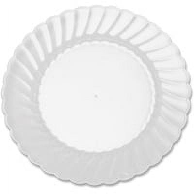 WNA Classicware Clear Plastic Snack/Dessert Plates, 6", 60 Count