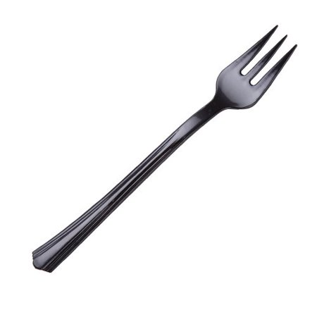 WNA Comet Petites 4.2" Tasting Fork Black (APTFKBK)