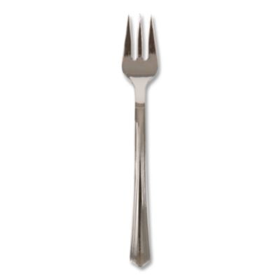 WNA Reflections Petites Tasting Fork Silver, 4.2" Length, #6 Polystyrene | 400/Case