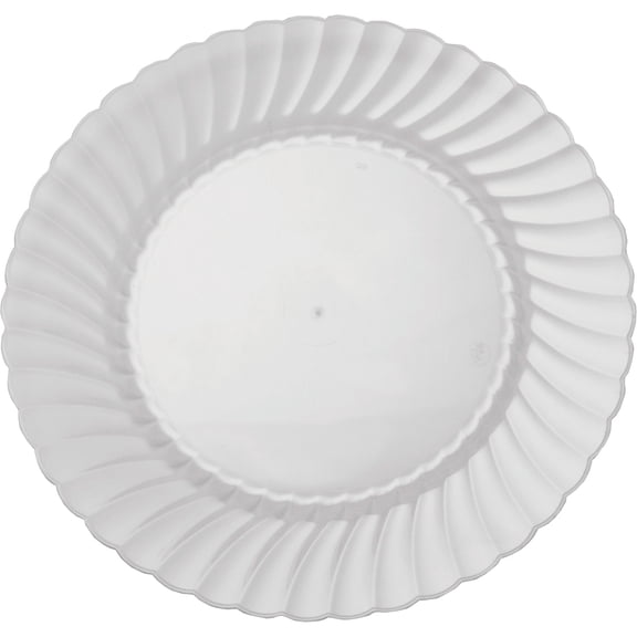 Classicware Clear Plastic Plates, 9", Pack Of 180