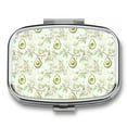 WNAGSB Avocado Watercolor Serenity210 Small Pill Box, Metal Pill Box