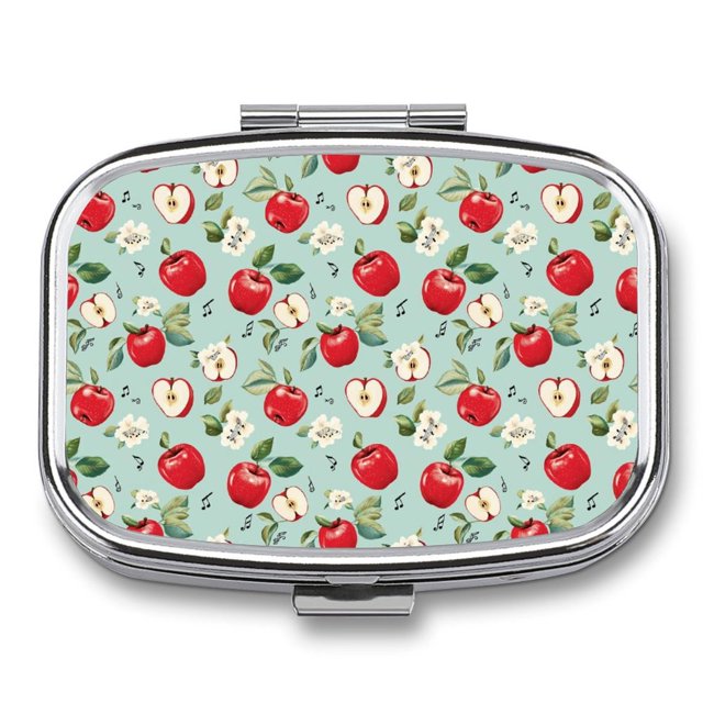 WNAGSB Orchard Harmony895 Small Pill Box, Metal Pill Box Organizer