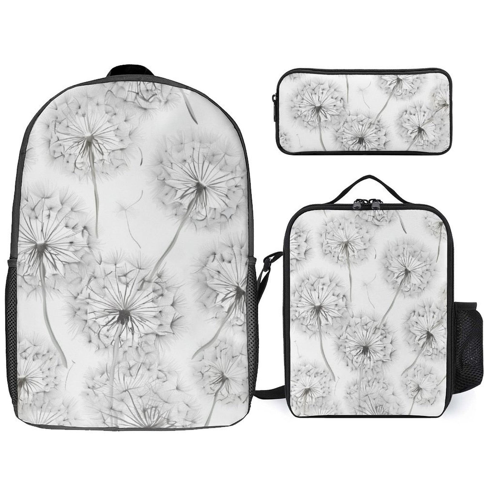 Wnagsb Pure Dandelion 227 School Backpack 3 In 1 Set Casual Daypack