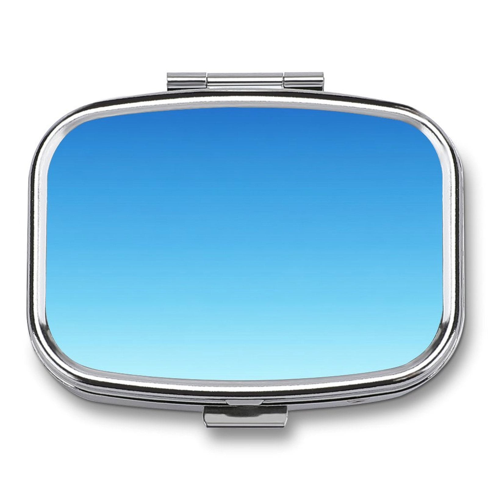 WNAGSB Soft Blue to Ice Blue 2689 Small Pill Box, Metal Pill Box