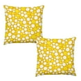 WNAGSB Sunny Yellow Dots 1704 2PCS Pillow Covers, Plush Pillow Case