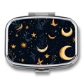 WNAGSB Witchy Moonlit Night 107 Small Pill Box, Metal Pill Box