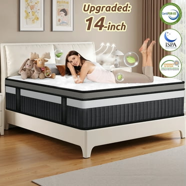 WNANEEZ Queen Size Mattress in a Box, 14 Inch Gel Memory Foam Mattress for Cool Night & Pressure Relief, Medium Plush Feel with Motion Isolating, Breathable Fabric