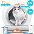 thumbnail image 1 of WNANEEZ Self Cleaning Cat Litter Box, Automatic Cat Litter Box with APP Control Odor Removal Safety Protection for Multiple Cats, with 2 Garbage Bags, 1 of 8