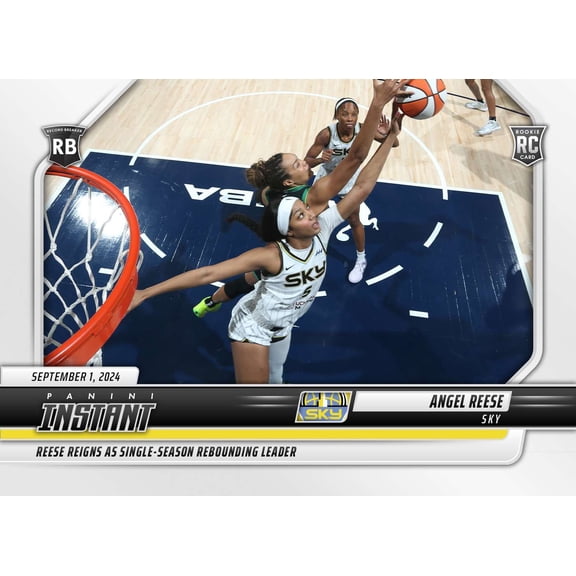 WNBA 2024 Instant Basketball Angel Reese #194 (Rookie, Reigns as Single-Season Rebounding Leader)