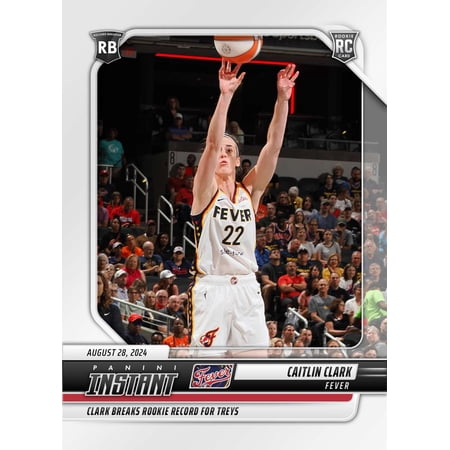 WNBA 2024 Instant Basketball Caitlin Clark #186 (Rookie, Breaks Rookie Record For Treys)