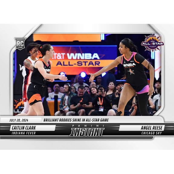 WNBA 2024 Instant Basketball Caitlin Clark / Angel Reese #164 (Rookie, Shine in All Star Game)