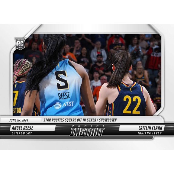 WNBA 2024 Instant Basketball Caitlin Clark / Angel Reese #73 (Rookie, Star Rookies Square Off in Sunday Showdown)