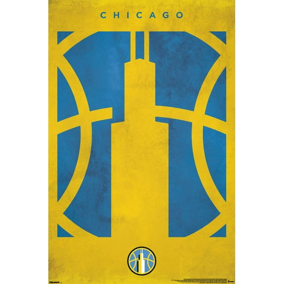 WNBA Chicago Sky - Logo 25 Wall Poster, 22.375" x 34"