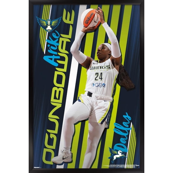 WNBA Dallas Wings - Arike Ogunbowale 25 Wall Poster, 14.725" x 22.375" Framed