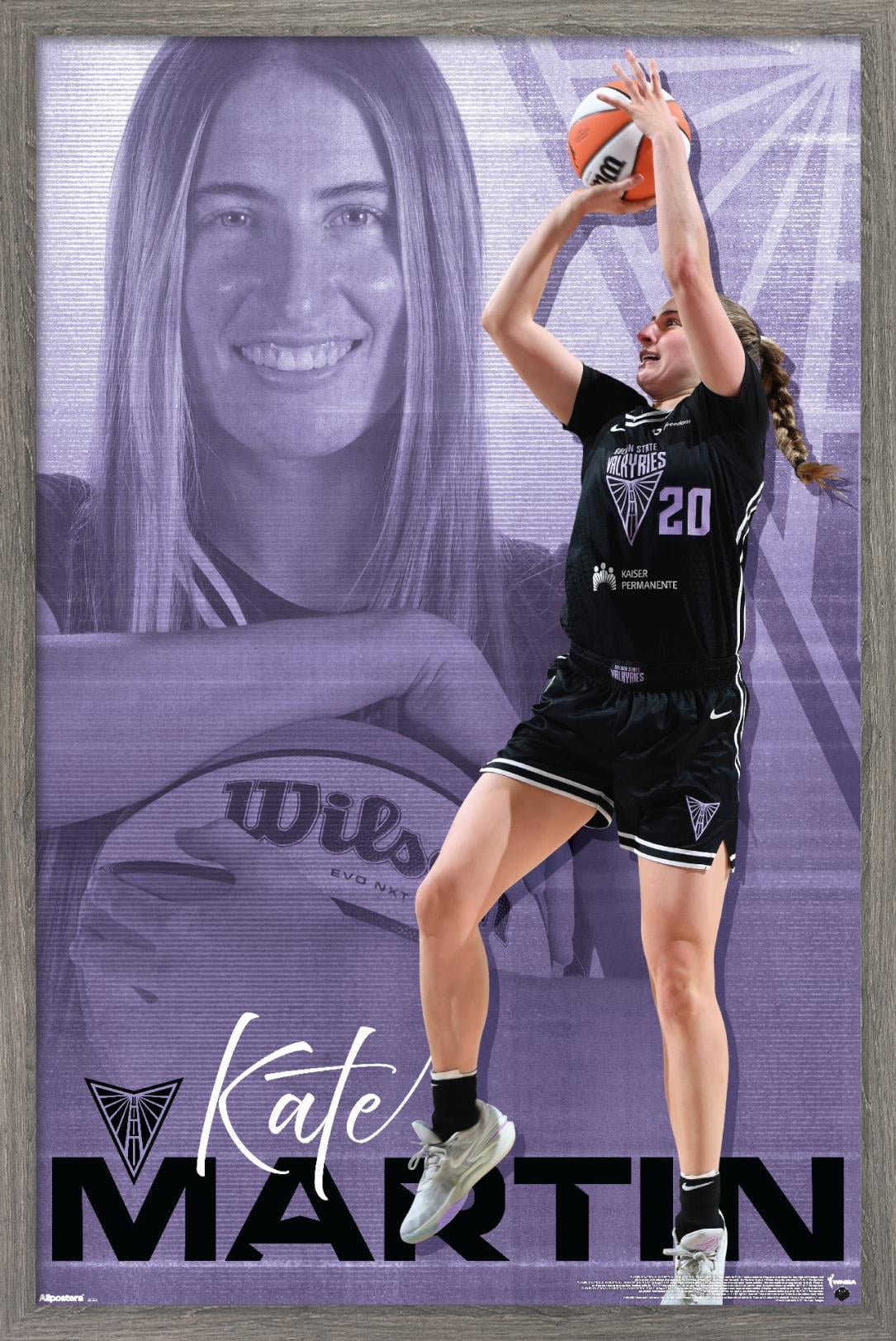 WNBA Golden State Valkyries - Kate Martin 25 Wall Poster, 14.725