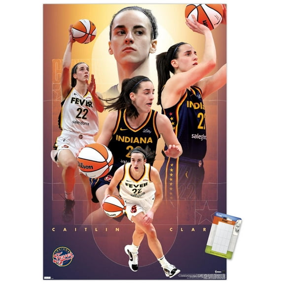 WNBA Indiana Fever - Caitlin Clark 25 Wall Poster, 22.375" x 34"
